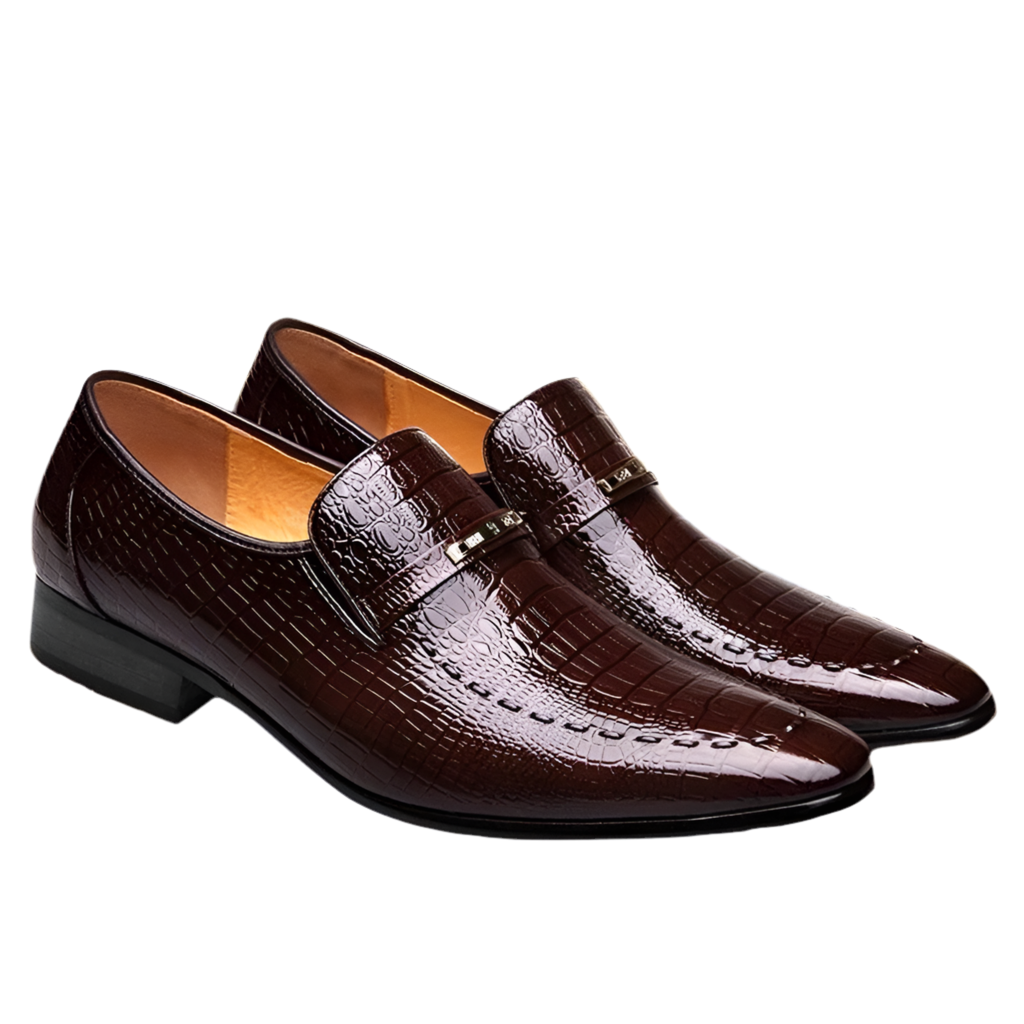 Sapato Couro Crocodile