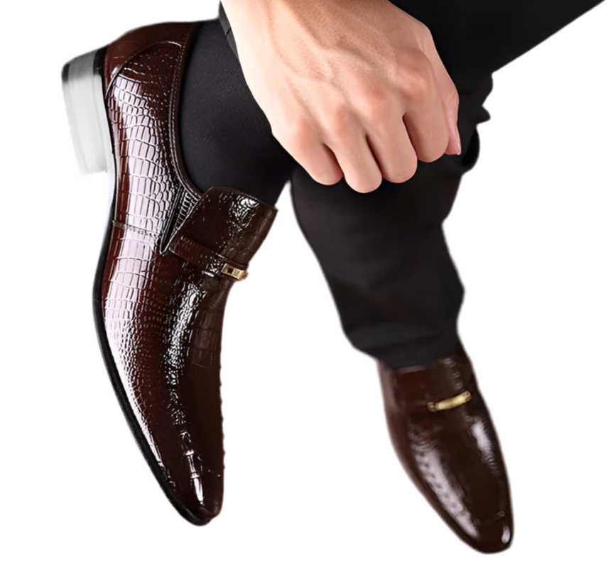 Sapato Couro Crocodile