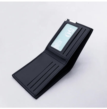Men's Slim Synthetic Leather Wallet - Small, Card and Driver's License Holder