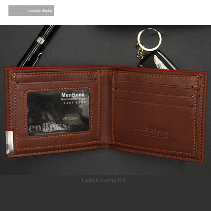 Men's Slim Premium Leather Wallet - Thin, Elegant and Minimalist