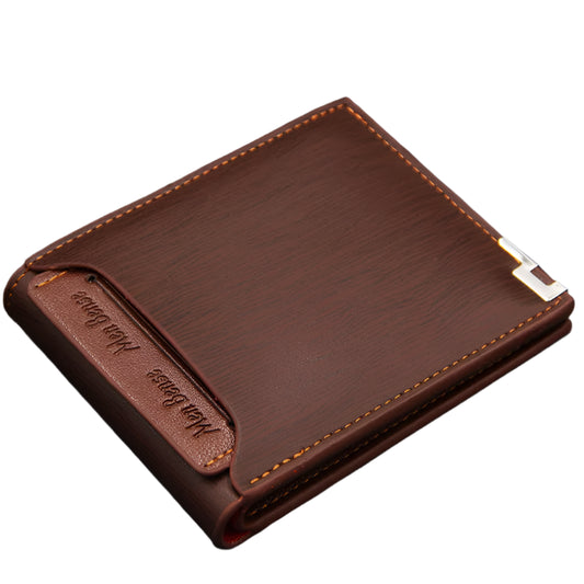 Men's Slim Premium Leather Wallet - Thin, Elegant and Minimalist