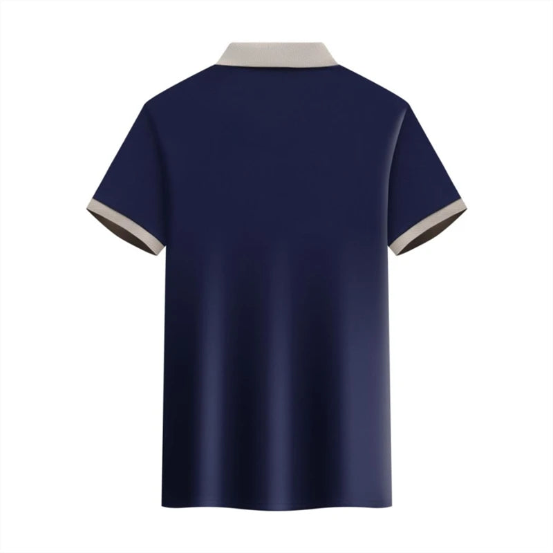 Camiseta Polo Clássica  Masculina Azul