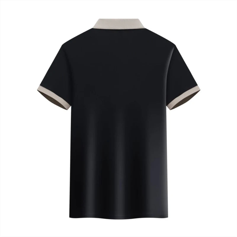 Camiseta Polo Clássica  Masculina Preta 