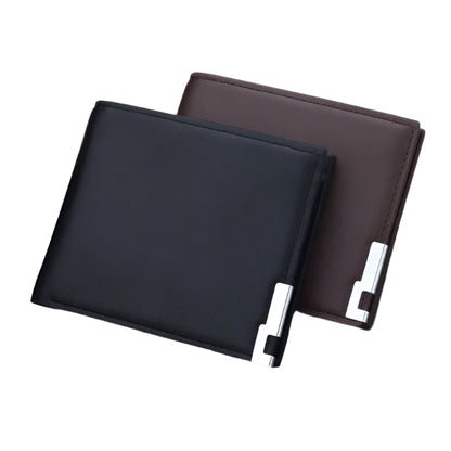 Men's Slim Synthetic Leather Wallet - Small, Card and Driver's License Holder