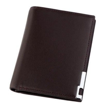 Men's Slim Synthetic Leather Wallet - Small, Card and Driver's License Holder