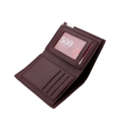 Men's Slim Synthetic Leather Wallet - Small, Card and Driver's License Holder