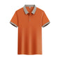 Camiseta Polo Clássica  Masculina Laranja 