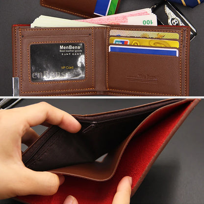 Men's Slim Premium Leather Wallet - Thin, Elegant and Minimalist