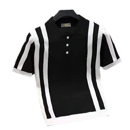 Camiseta Polo Manga Curta Masculina Preta