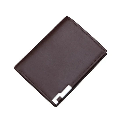 Men's Slim Synthetic Leather Wallet - Small, Card and Driver's License Holder