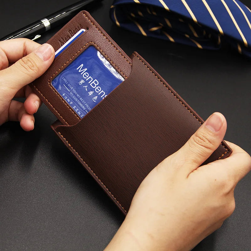Men's Slim Premium Leather Wallet - Thin, Elegant and Minimalist