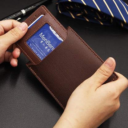Men's Slim Premium Leather Wallet - Thin, Elegant and Minimalist