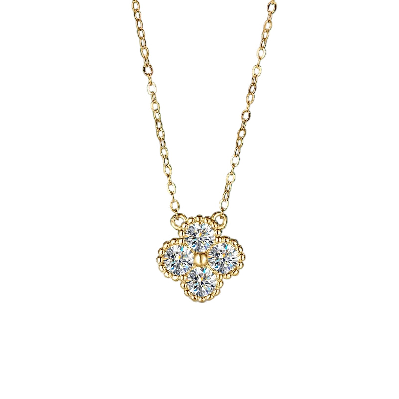 Conjunto de Joias 3 em 1: Colar, Brincos e Pulseira com Moissanita – Pedras Brasileiras