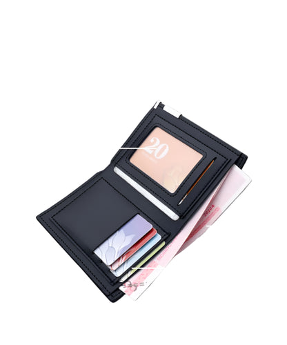 Men's Slim Synthetic Leather Wallet - Small, Card and Driver's License Holder