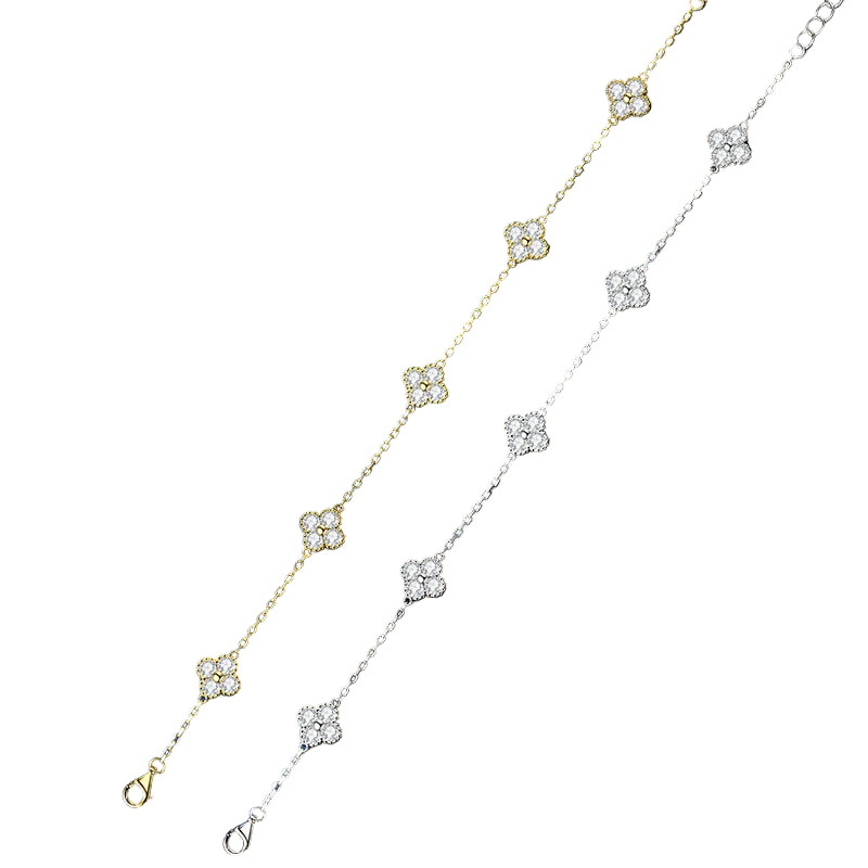 Conjunto de Joias 3 em 1: Colar, Brincos e Pulseira com Moissanita – Pedras Brasileiras